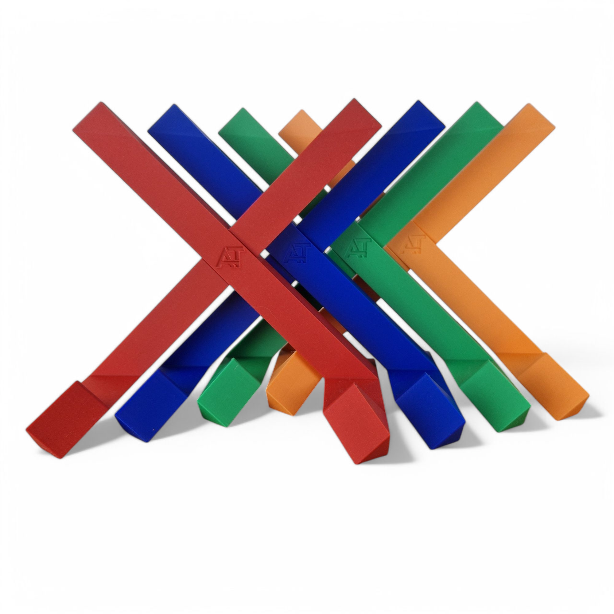 totaal-platenstandaard-alle-kleuren Platenstandaard kruis, vinyl houder gekleurd - Afbeelding 1
